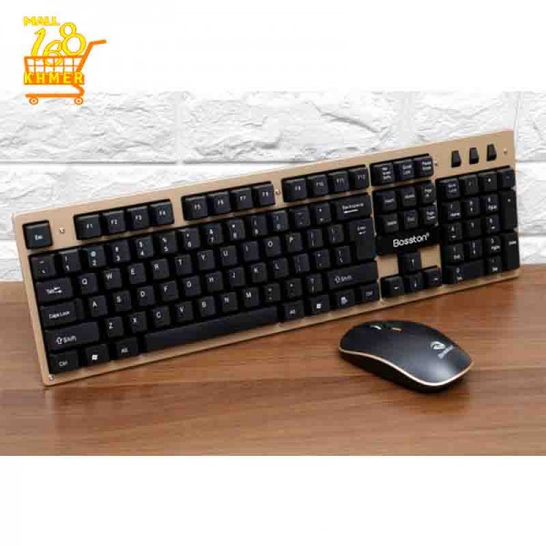 BOSSTON WS400 WIRELESS KEYBOARD AND MOUSE COMBO